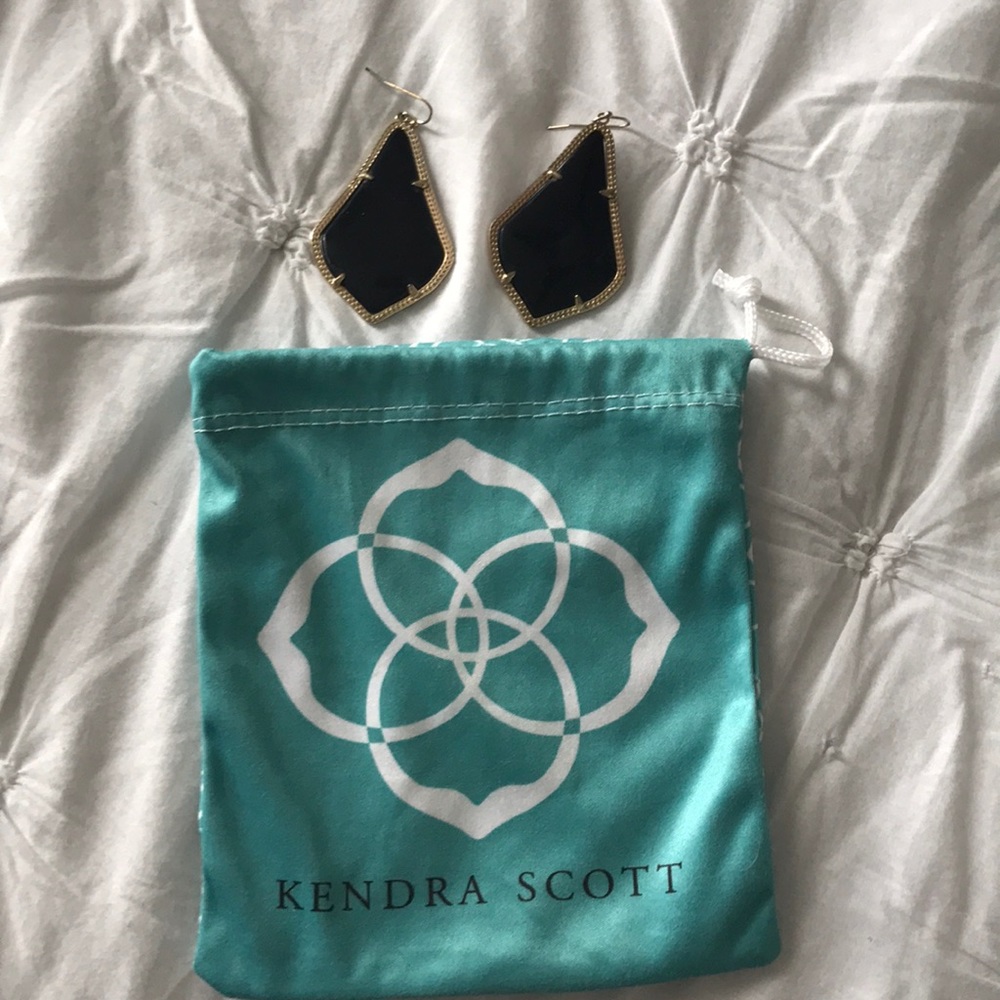 Kendra Scott Black Alexandra Earring